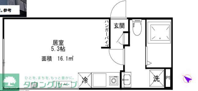 クレサージュ青戸(ワンルーム/4階)の間取り写真