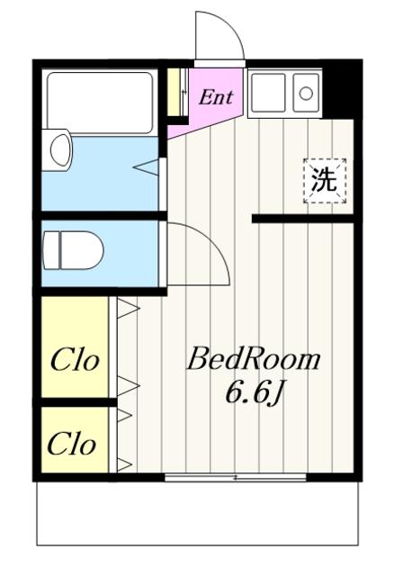 J・K MANSION(1K/3階)の間取り写真