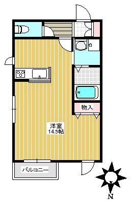 アネシス要町(ワンルーム/2階)の間取り写真