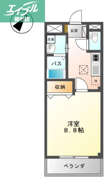 サージュ(1K/1階)の間取り写真