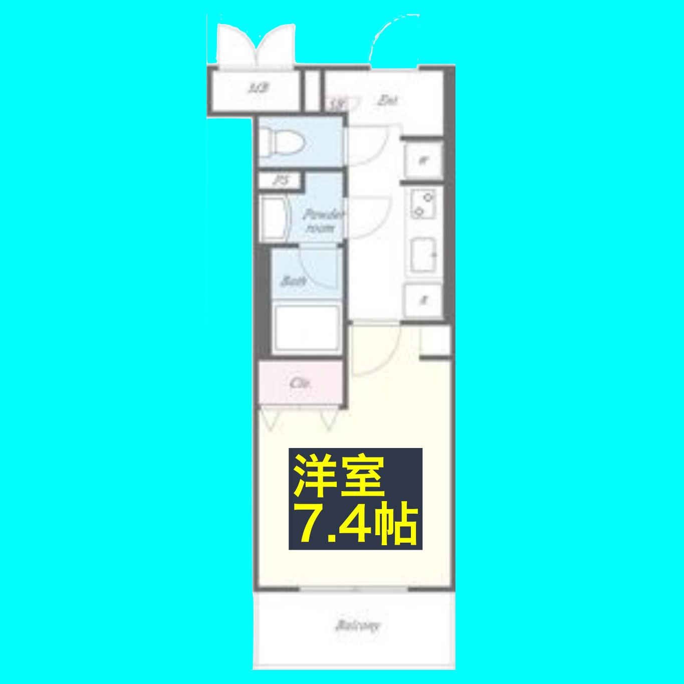 メゾンアイカ(1K/1階)の間取り写真