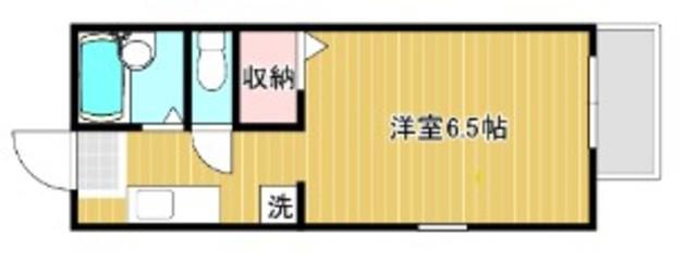 MISAKIパークハイランド(ワンルーム/1階)の間取り写真