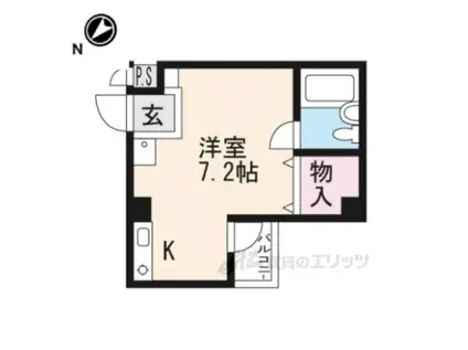 ドエルコトブキ(ワンルーム/2階)の間取り写真