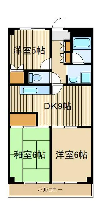 ポレール石神井 6階階 間取り