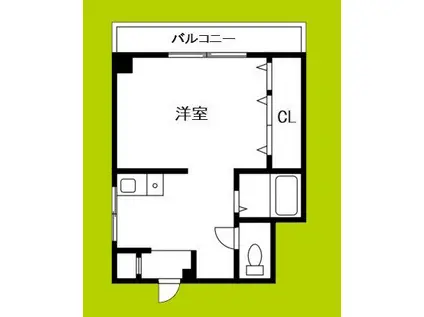 タウンコート新深江(ワンルーム/4階)の間取り写真