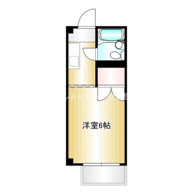 山長ビルC(1K/4階)の間取り写真