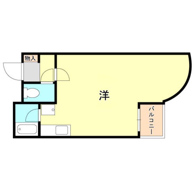 URBビル(1K/6階)の間取り写真