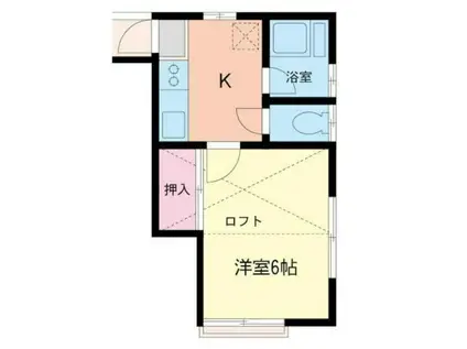 アーバンヒルズMASA.Ⅴ(1K/2階)の間取り写真