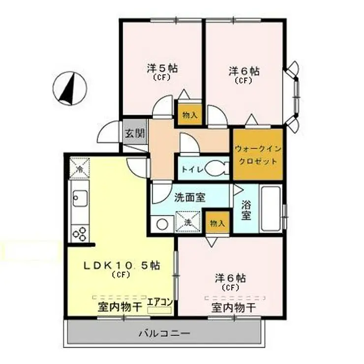 コモド本町東 2階階 間取り