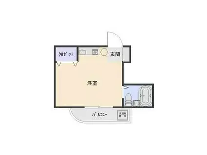 パレ丸善(ワンルーム/4階)の間取り写真