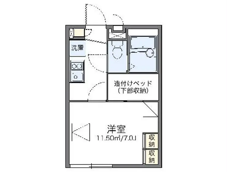レオパレスプレミール 1階階 間取り