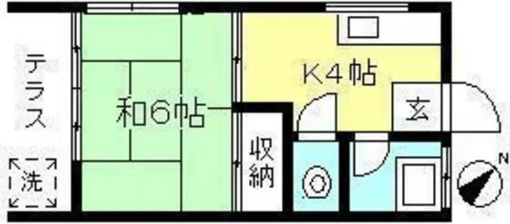 ヤマニ・アパートメント 1階階 間取り