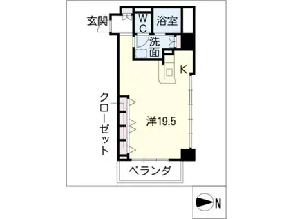 ロイヤルオーク栄セントラルプラザ(ワンルーム/5階)の間取り写真