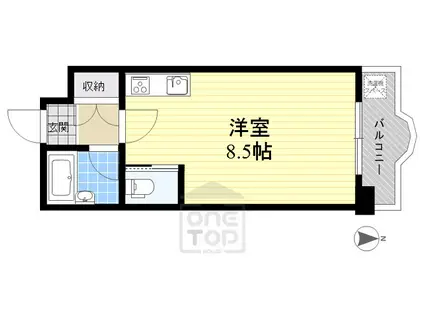 リブレ吹田(ワンルーム/3階)の間取り写真