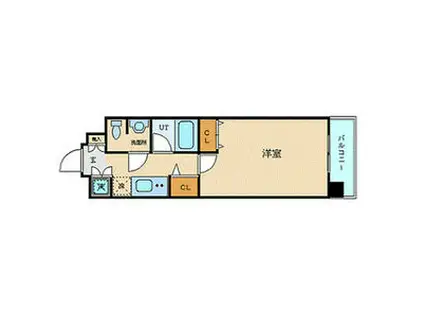 パレステュディオ渋谷本町(1K/4階)の間取り写真