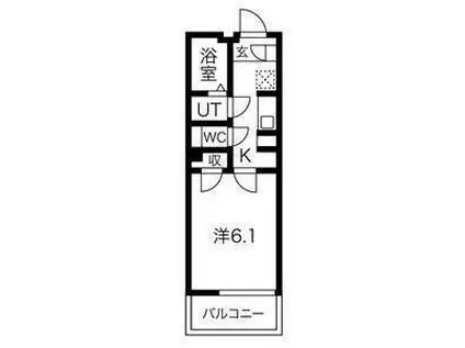 KENII(1K/1階)の間取り写真