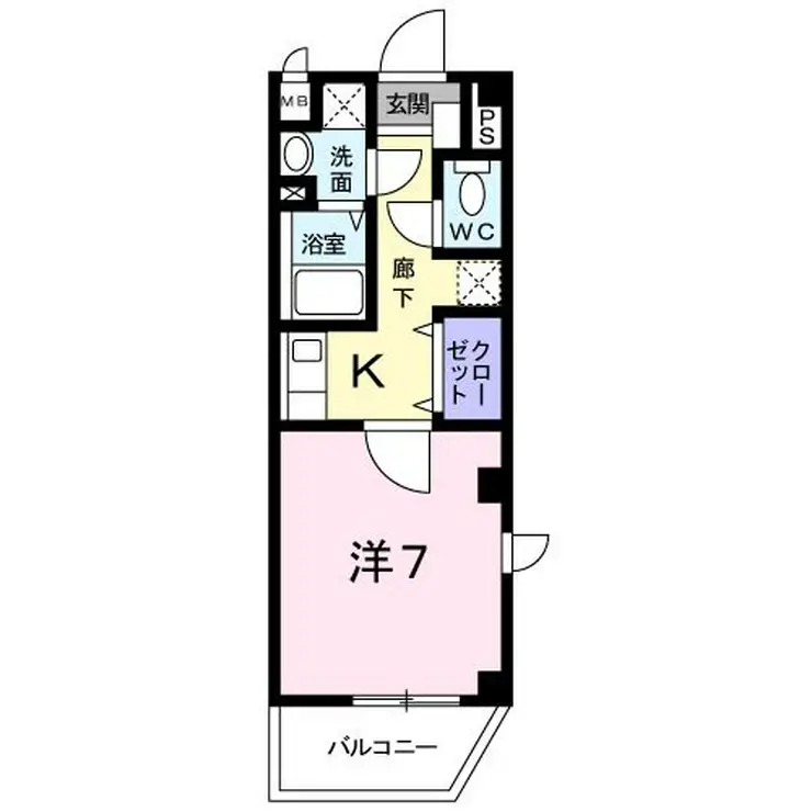 オルジュ本町II 2階階 間取り