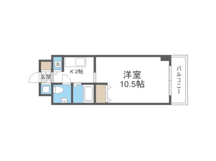 メゾン・ド・ヴィレ北23条(1K/3階)の間取り写真