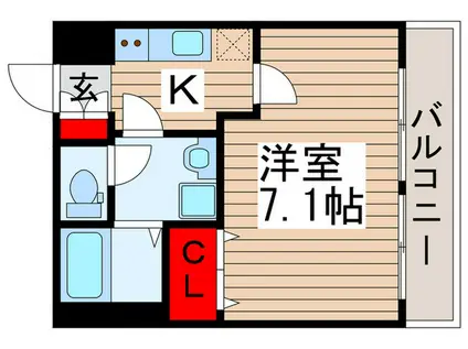 リブリ・ブルーメ(1K/1階)の間取り写真
