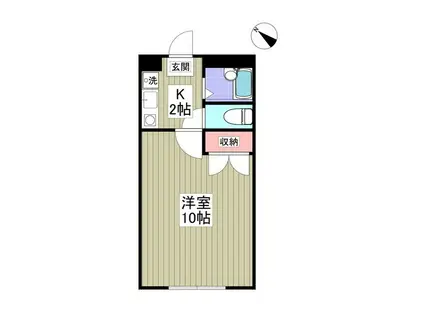 アークA(1K/1階)の間取り写真