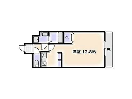 レバンガABENO AP(1K/4階)の間取り写真