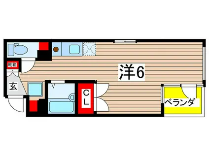 グラン森下イーストレジデンス(ワンルーム/3階)の間取り写真