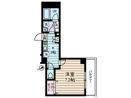 プリマヴェーラ問屋町(1K/5階)の間取り写真