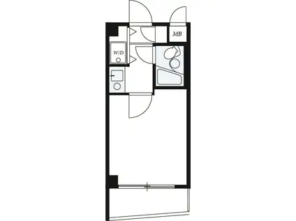 小杉SIビル(1K/1階)の間取り写真