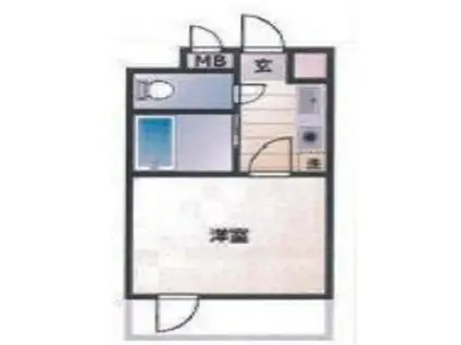 MS RESIDENCE今寺(1K/2階)の間取り写真