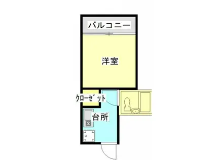 AN PALACE(1K/3階)の間取り写真