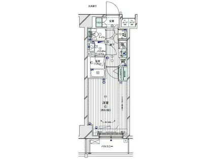 メインステージTOKYO・ノース HYSメインステージトウ(1K/8階)の間取り写真
