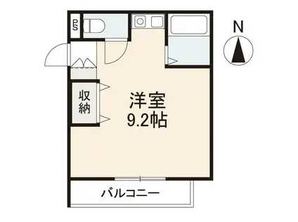 シャトレ・ル・ヴェルデェ(ワンルーム/3階)の間取り写真