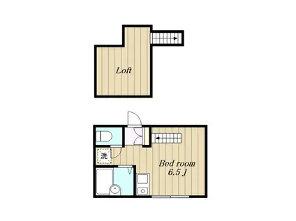 メゾン・ド・フォルテ(ワンルーム/2階)の間取り写真