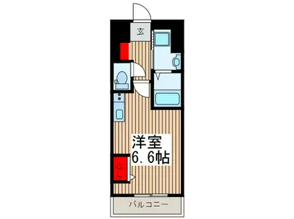 S-FORT川口並木(ワンルーム/7階)の間取り写真