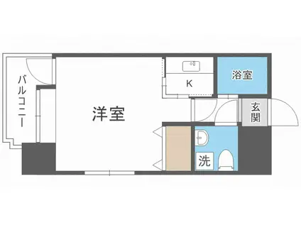 エステートモア天神STUDIO(1K/10階)の間取り写真