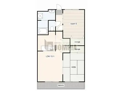 アムール(2LDK/2階)の間取り写真