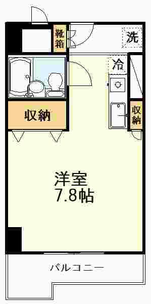 シティフォーラム新小平(ワンルーム/4階)の間取り写真