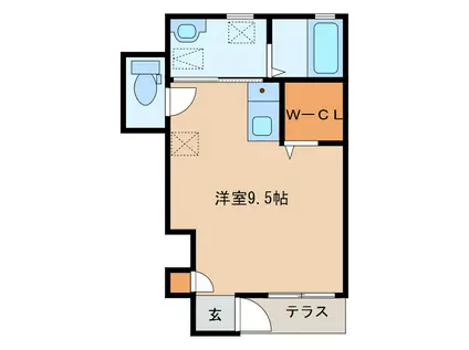 IMシャルマン(ワンルーム/1階)の間取り写真