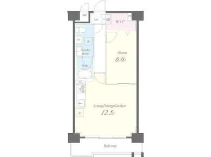 モンテジョア(1LDK/2階)の間取り写真