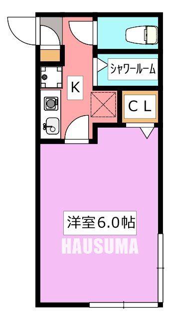 エムエーハイツ(1K/2階)の間取り写真