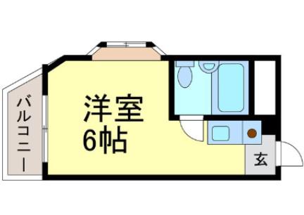 ヤスダマンション(ワンルーム/2階)の間取り写真