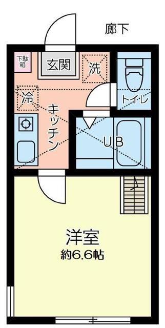 CITYS HOME(1K/2階)の間取り写真