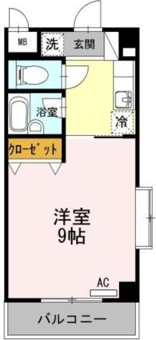 アルカコンネ大工(1K/5階)の間取り写真