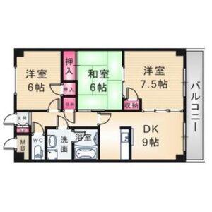 ハウスアイ尼崎(3DK/1階)の間取り写真