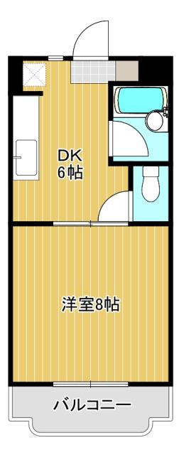 エマージュSHIGEII(1DK/1階)の間取り写真