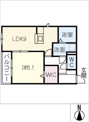 エストレージャGURARA(1LDK/3階)の間取り写真