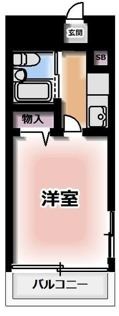 AZ武蔵小山(1K/3階)の間取り写真