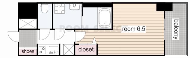 SーRESIDENCE今池駅前(1K/5階)の間取り写真