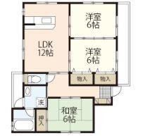 フラワーハイツVII(3LDK/3階)の間取り写真