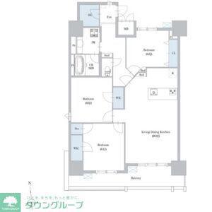 ロイジェント日吉(3LDK/12階)の間取り写真